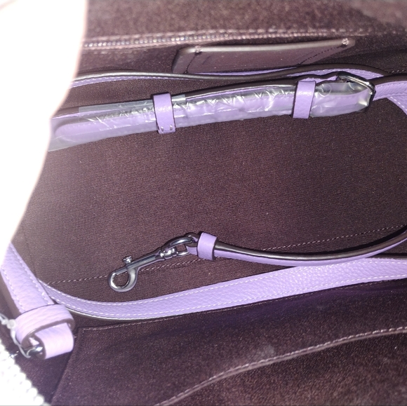 Coach Lavender Floral Rowan Satchel - Picture 7 of 12